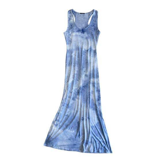 West Kei Blue Tie Dye Tank Maxi Dress Small - Picture 9 of 14